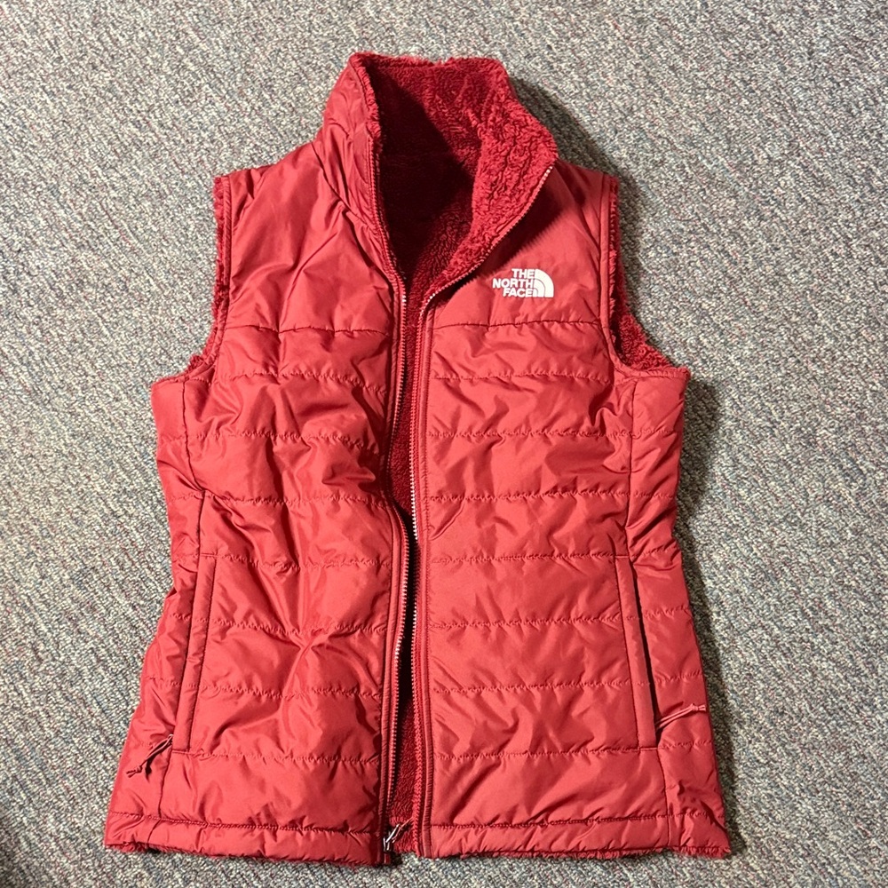 The North Face Women's Cherry Red Reversible Vest
